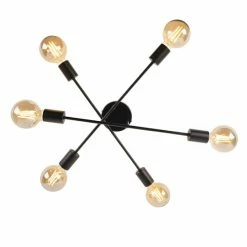 QAZQA Suspensions Plafonnier En Acier Noir -Luminaires Soldes 2022 plafonnier en acier noir 2