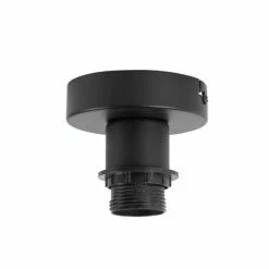 QAZQA Suspensions Plafonnier En Acier Noir -Luminaires Soldes 2022 plafonnier en acier noir 9