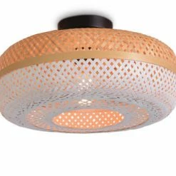 Good & Mojo Suspensions Plafonnier En Bambou Blanc D40 -Luminaires Soldes 2022 plafonnier en bambou blanc d40 4