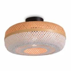 Good & Mojo Suspensions Plafonnier En Bambou Blanc D40 -Luminaires Soldes 2022 plafonnier en bambou blanc d40 5