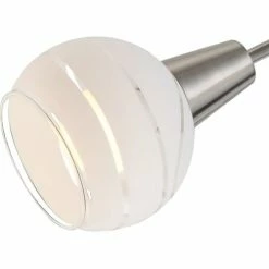 Globo Suspensions Plafonnier En Métal Argente -Luminaires Soldes 2022 plafonnier en metal argente 5