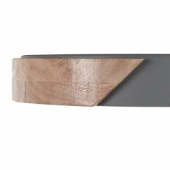 Beliani Suspensions Plafonnier En Métal LED ⌀ 31 Cm Gris Et Bois Clair -Luminaires Soldes 2022 plafonnier en metal led 31 cm gris et bois clair 4