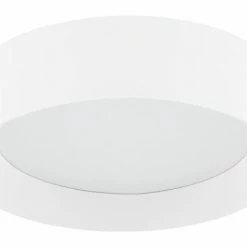 Beliani Suspensions Plafonnier En Métal LED ⌀ 45 Cm Blanc