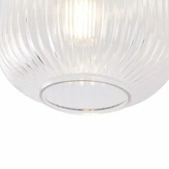 QAZQA Suspensions Plafonnier En Verre Doré/laiton -Luminaires Soldes 2022 plafonnier en verre dore laiton 10