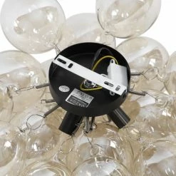 QAZQA Suspensions Plafonnier En Verre Doré/laiton -Luminaires Soldes 2022 plafonnier en verre dore laiton 26