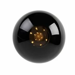 QAZQA Suspensions Plafonnier En Verre Noir -Luminaires Soldes 2022 plafonnier en verre noir 23