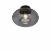It's About Romi Suspensions Plafonnier En Verre Noir, H. 18cm -Luminaires Soldes 2022 plafonnier en verre noir h 18cm
