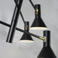 It's About Romi Suspensions Plafonnier Noir 6 Lumières -Luminaires Soldes 2022 plafonnier noir 6 lumieres 4