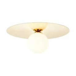 Brilliant Suspensions Plafonnier Ou Applique Murale Métal Or/verre D30cm 11 Brilliant Suspensions Plafonnier Ou Applique Murale Métal Or/verre D30cm -Luminaires Soldes 2022 plafonnier ou applique murale metal or verre d30cm 3