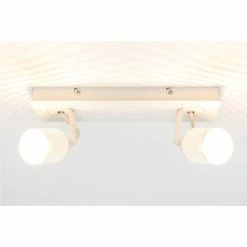 Drawer Suspensions SANDY - Plafonnier Métal Double - Couleur - Blanc Mat