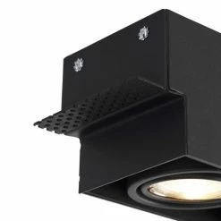QAZQA Appliques Murales Et Spots Spot à Encastrer En Acier Noir -Luminaires Soldes 2022 spot a encastrer en acier noir 3