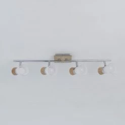 Keria Appliques Murales Et Spots Spot De Plafond (réglette/plafonnier) En Bois -Luminaires Soldes 2022 spot de plafond reglette plafonnier en bois 2