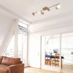 Keria Appliques Murales Et Spots Spot De Plafond (réglette/plafonnier) En Bois -Luminaires Soldes 2022 spot de plafond reglette plafonnier en bois 4