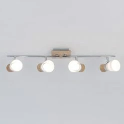 Keria Appliques Murales Et Spots Spot De Plafond (réglette/plafonnier) En Bois -Luminaires Soldes 2022 spot de plafond reglette plafonnier en bois 5