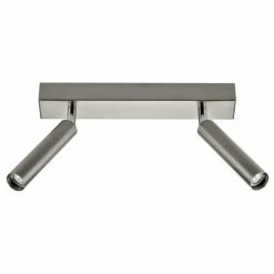 Laurie Lumière Appliques Murales Et Spots Spot De Plafond (réglette/plafonnier) En Métal Argente -Luminaires Soldes 2022 spot de plafond reglette plafonnier en metal argente 2