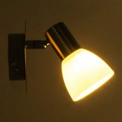 Wofi Appliques Murales Et Spots Spot Mural 1 Lumières En Métal Argente -Luminaires Soldes 2022 spot mural 1 lumieres en metal argente 2