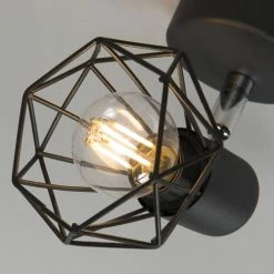 QAZQA Appliques Murales Et Spots Spot Murale En Acier Noir -Luminaires Soldes 2022 spot murale en acier noir 4