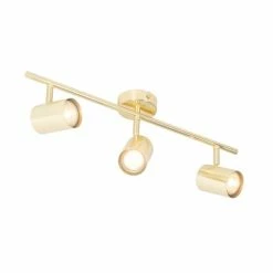 QAZQA Appliques Murales Et Spots Spot Plafond En Acier Doré/laiton