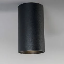 QAZQA Appliques Murales Et Spots Spot Plafond En Acier Noir -Luminaires Soldes 2022 spot plafond en acier noir 21