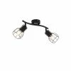 QAZQA Appliques Murales Et Spots Spot Plafond En Acier Noir -Luminaires Soldes 2022 spot plafond en acier noir 24