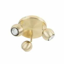 QAZQA Appliques Murales Et Spots Spot Plafond En Métal Doré/laiton -Luminaires Soldes 2022 spot plafond en metal dore laiton 5