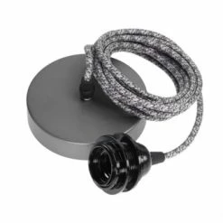 Hoopzi Suspensions Suspension 1 Fil électrique En Tissu Rouge 3m -Luminaires Soldes 2022 suspension 1 fil electrique en tissu gentleman chevron 3m 7