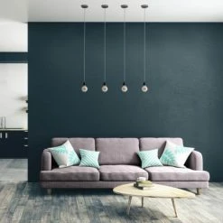 Hoopzi Suspensions Suspension 1 Fil électrique En Tissu Gris 2,5m Douille Noire -Luminaires Soldes 2022 suspension 1 fil electrique en tissu gris 2 5m douille noire 2