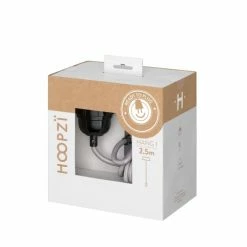 Hoopzi Suspensions Suspension 1 Fil électrique En Tissu Gris 2,5m Douille Noire -Luminaires Soldes 2022 suspension 1 fil electrique en tissu gris 2 5m douille noire 3