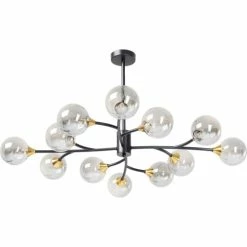 Kare Design Suspensions Suspension 12 Abat-jours En Verre Et Acier