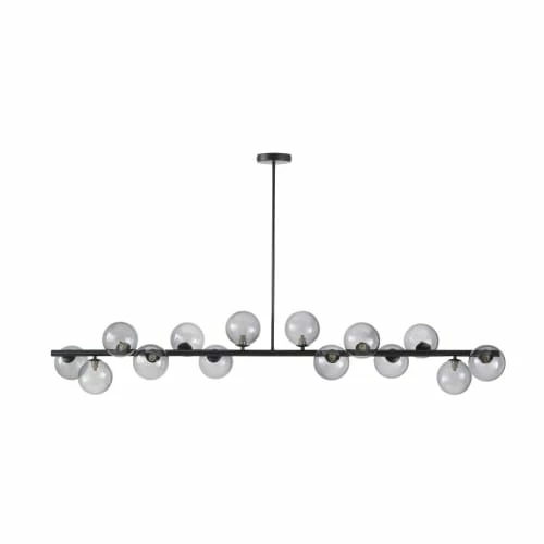 Maisons Du Monde Suspensions Suspension 14 Globes En Verre Fumé Et Métal Noir 3 Maisons Du Monde Suspensions Suspension 14 Globes En Verre Fumé Et Métal Noir