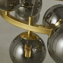 Maisons Du Monde Suspensions Suspension 15 Globes En Verre Teinté Noir Et Métal Doré -Luminaires Soldes 2022 suspension 15 globes en verre teinte noir et metal dore 1000 8 16 189354 3