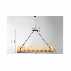 Kare Design Suspensions Suspension 20 Bougies En Polyrésine Et Acier -Luminaires Soldes 2022 suspension 20 bougies en polyresine et acier 2