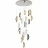 Kare Design Suspensions Suspension 21 Feuilles En Verre Et Acier -Luminaires Soldes 2022 suspension 21 feuilles en verre et acier