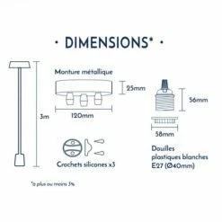 Hoopzi Suspensions Suspension 3 Fils électriques En Tissu Rouge 3m -Luminaires Soldes 2022 suspension 3 fils electriques en tissu rouge 3m 2
