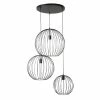 Maisons Du Monde Suspensions Suspension 3 Globes Filaires Noirs