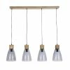 Maisons Du Monde Suspensions Suspension 4 Abat-jours En Verre Fumé Et Support En Bois De Manguier -Luminaires Soldes 2022 suspension 4 abat jours en verre fume et support en bois de manguier 1000 13 8 226861 1