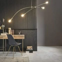 Maisons Du Monde Suspensions Suspension 4 Globes En Verre Et Métal Doré -Luminaires Soldes 2022 suspension 4 globes en verre et metal dore 1000 4 3 200944 3