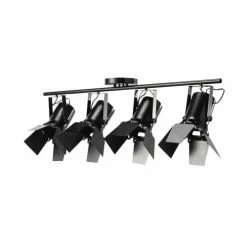 Maisons Du Monde Suspensions Suspension 4 Spots Orientables En Métal Noir