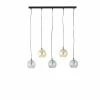 Maisons Du Monde Suspensions Suspension 5 Globes En Verre Fumé Noir Et Ambré -Luminaires Soldes 2022 suspension 5 globes en verre fume noir et ambre 1000 3 40 189706 1