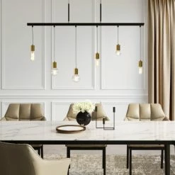 Kare Design Suspensions Suspension 6 Douilles En Acier Noir -Luminaires Soldes 2022 suspension 6 douilles en acier noir 1