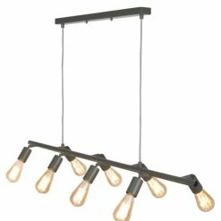 It's About Romi Suspensions Suspension 8 Lumières Métal Vert L105cm -Luminaires Soldes 2022 suspension 8 lumieres metal vert l105cm 3