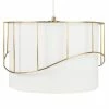 Maisons Du Monde Suspensions Suspension Abat Jour Blanc Et Métal Filaire Doré H25 -Luminaires Soldes 2022 suspension abat jour blanc et metal filaire dore h25 1000 6 1 228945 1