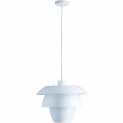 ATHM DESIGN Suspensions Suspension Abat Jour Métal Blanc -Luminaires Soldes 2022 suspension abat jour metal blanc 2