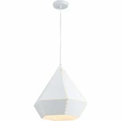 ATHM DESIGN Suspensions Suspension Abat Jour Métal Blanc -Luminaires Soldes 2022 suspension abat jour metal blanc 36