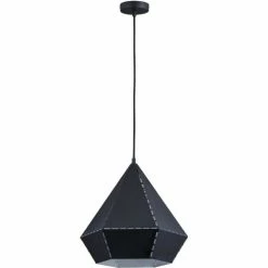 ATHM DESIGN Suspensions Suspension Abat Jour Métal Noir -Luminaires Soldes 2022 suspension abat jour metal noir 23