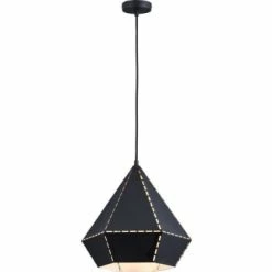 ATHM DESIGN Suspensions Suspension Abat Jour Métal Noir -Luminaires Soldes 2022 suspension abat jour metal noir 25