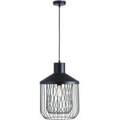 ATHM DESIGN Suspensions Suspension Abat Jour Métal -Luminaires Soldes 2022 suspension abat jour metal noir 8
