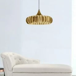 Luminaires Soldes 2022 -Luminaires Soldes 2022 suspension acier or 1