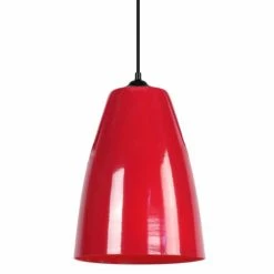 Tosel Suspensions Suspension Acier Rouge -Luminaires Soldes 2022 suspension acier rouge 1