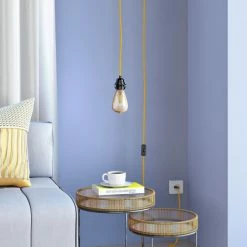 Hoopzi Suspensions Suspension Bala En Lin Français -Moutarde Cordon Tissé - 4,5m 5 Hoopzi Suspensions Suspension Bala En Lin Français -Moutarde Cordon Tissé - 4,5m -Luminaires Soldes 2022 suspension bala en lin francais moutarde cordon tissac 4 5m 1